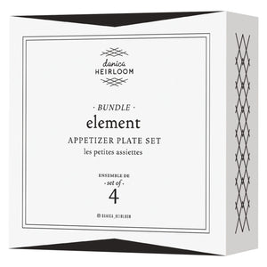 Danica Element Appetizer Plate Bundle | Set of 4