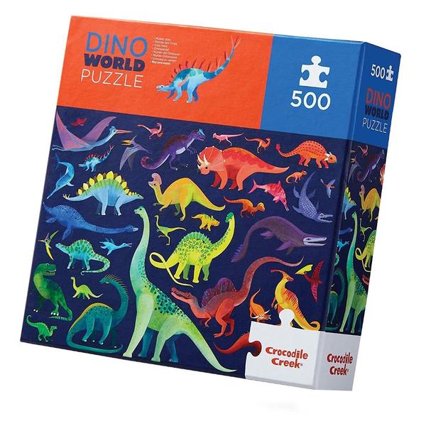 Crocodile Creek "Dino World" 500 Piece Puzzle