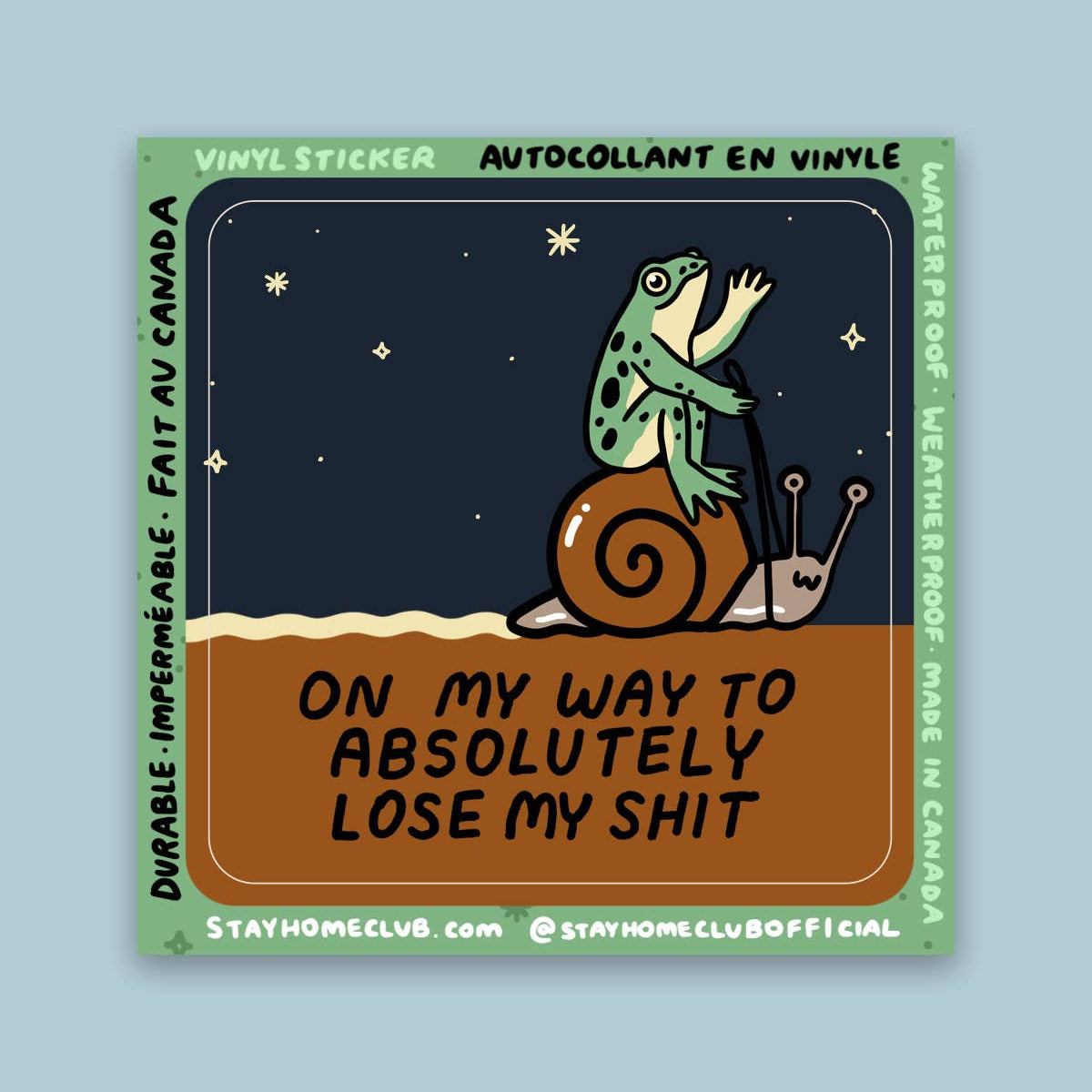 Stay Home Club | "Lose My Shit" Vinyl Sticker