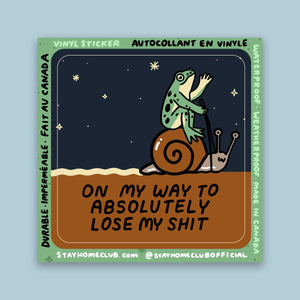 Stay Home Club | "Lose My Shit" Vinyl Sticker
