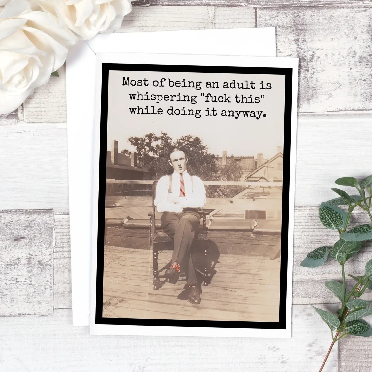 Raven’s Rest Studio | “Most of Being an Adult" Card