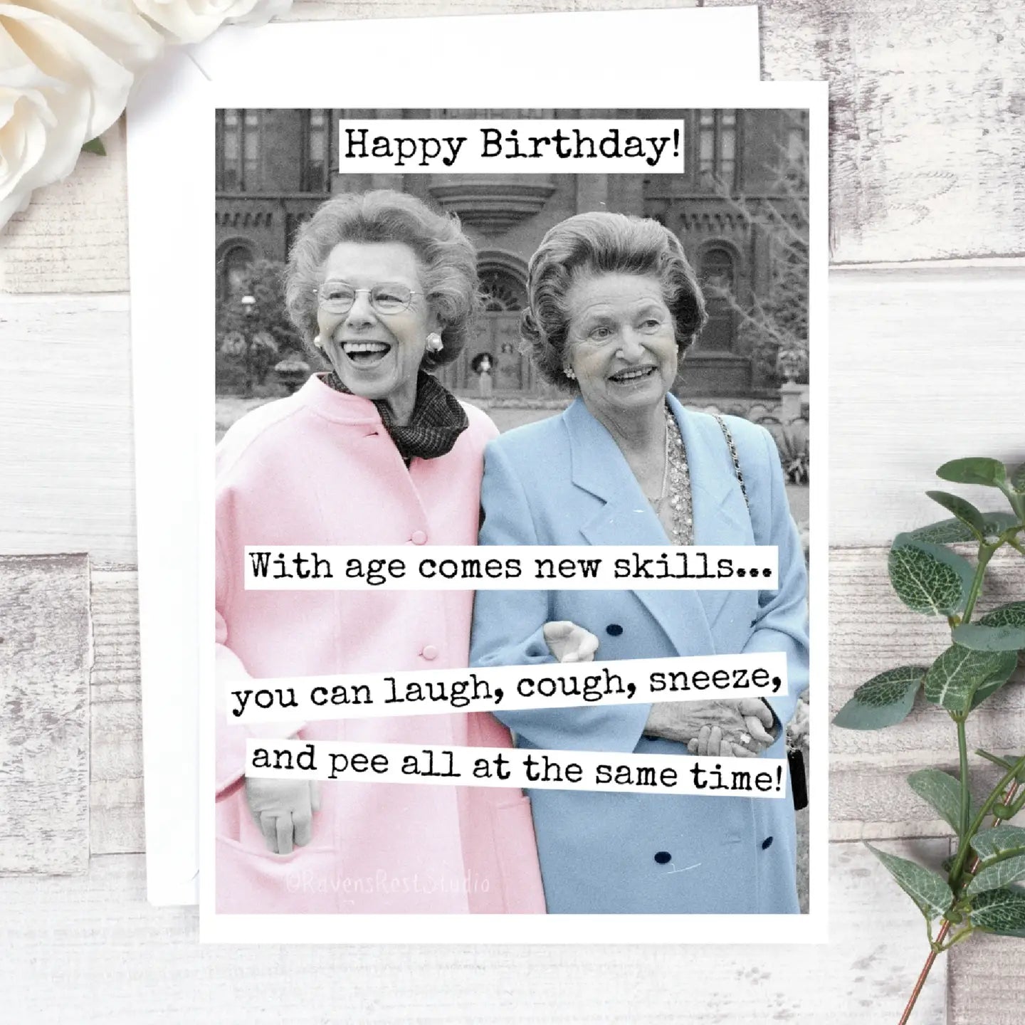 Raven’s Rest Studio | “Age Comes With New Skills" Card