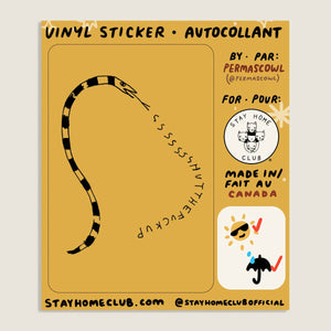 Stay Home Club | "STFU Snake" Vinyl Sticker