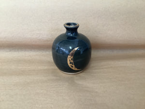 Pottery for Peace | Glossy Black Mini Vases