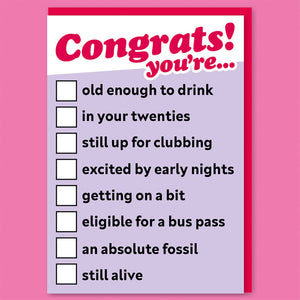 Dean Morris Cards "Congrats you're" Greeting Card