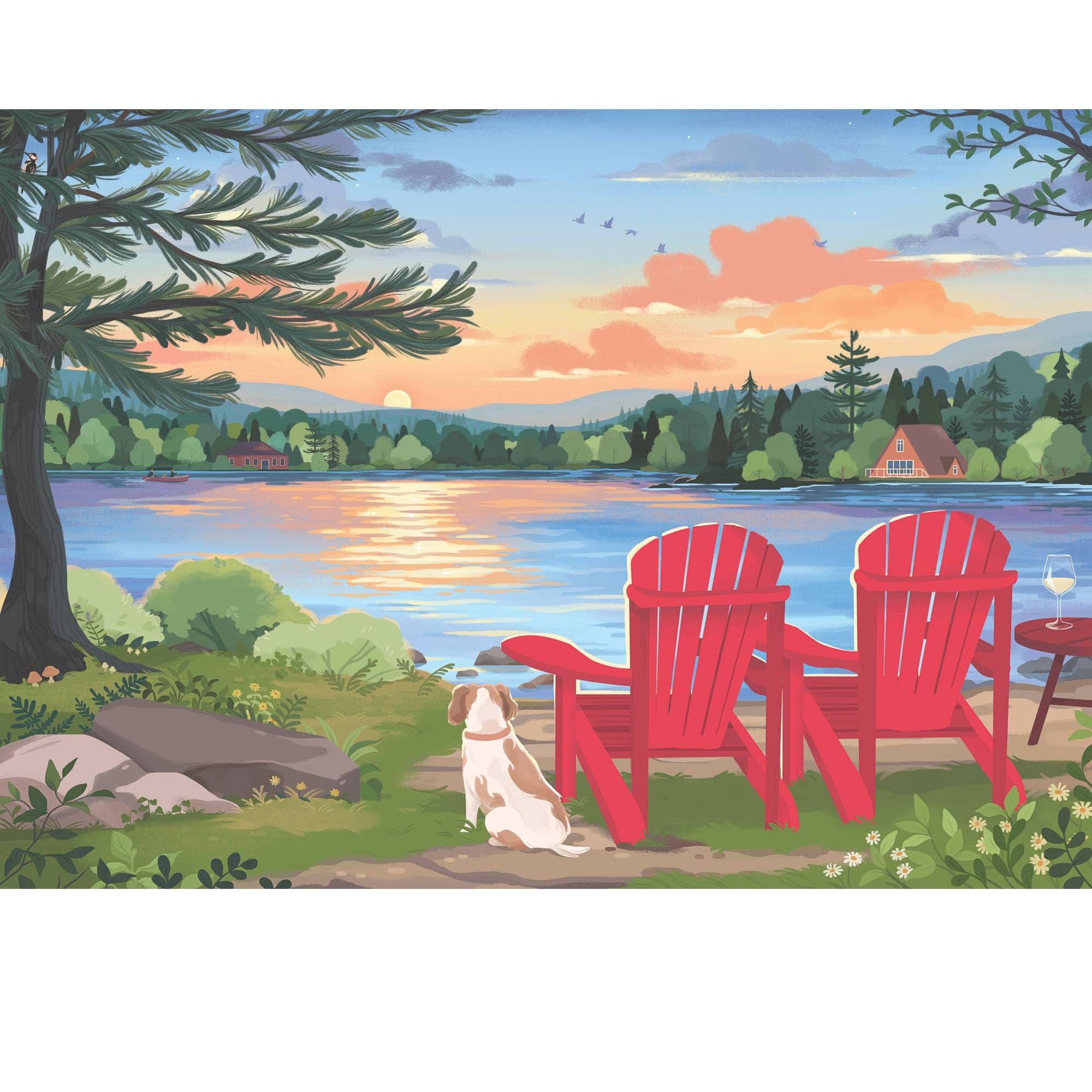 Villager Puzzles | "Cottage Country" 500-Piece Puzzle
