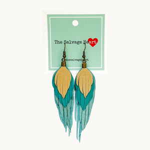 The Salvage Heart | Feather Earrings Small