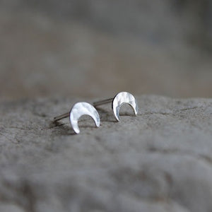 Pacific Alchemy "Crescent" Sterling Moon Studs