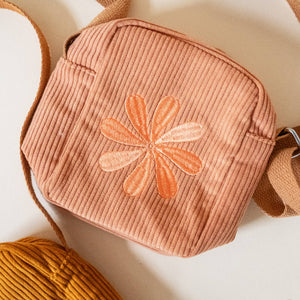 Cai & Jo | "Dusty Pink" Corduroy Crossbody Bag