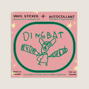 Stay Home Club | "Dingbat" Vinyl Sticker