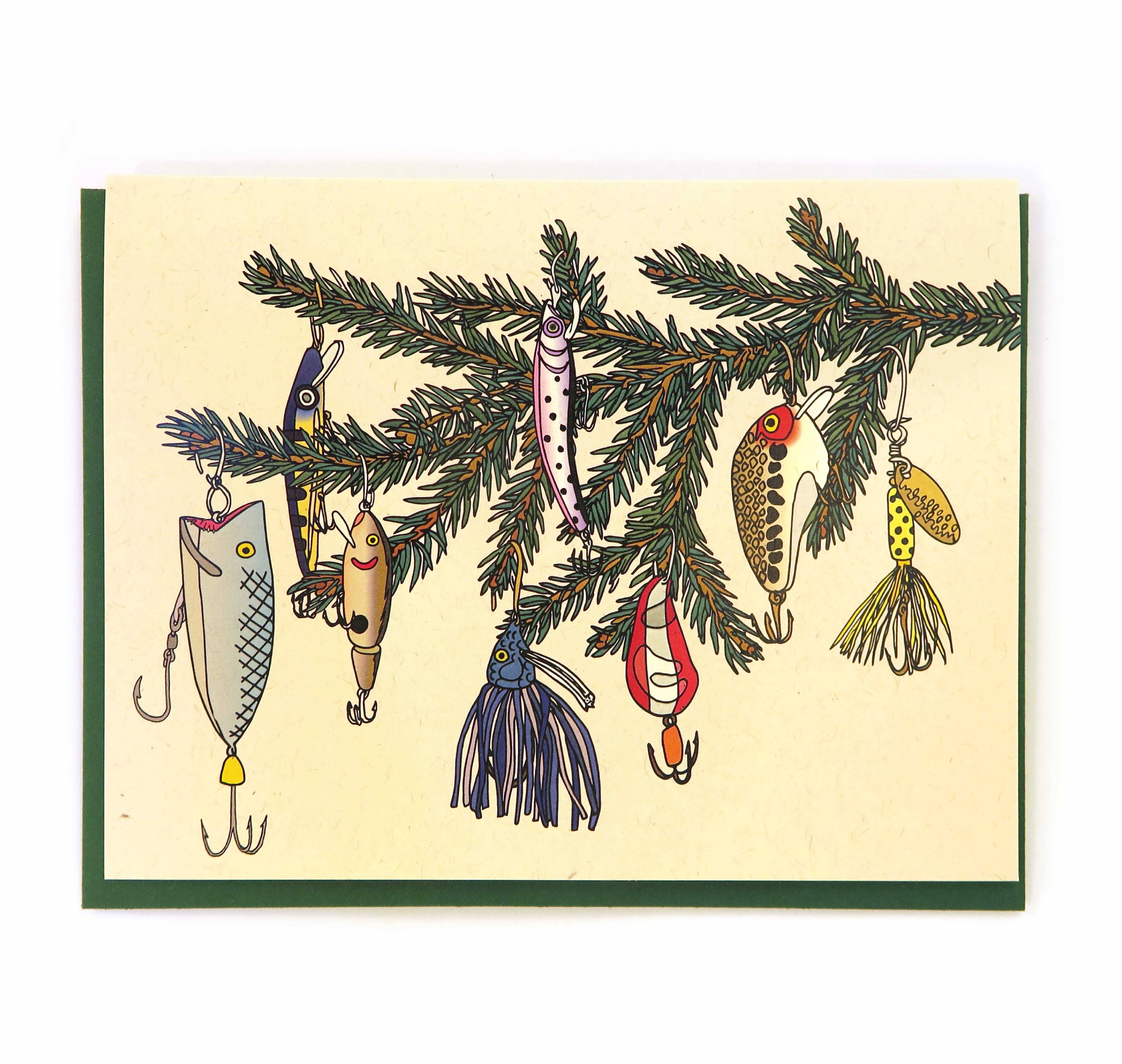 Wild Life Illustration Co. | "Holiday Fishing Lures" Card