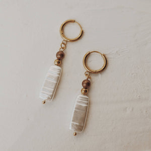 Olive Branch | "Hazel" Huggie Hoops