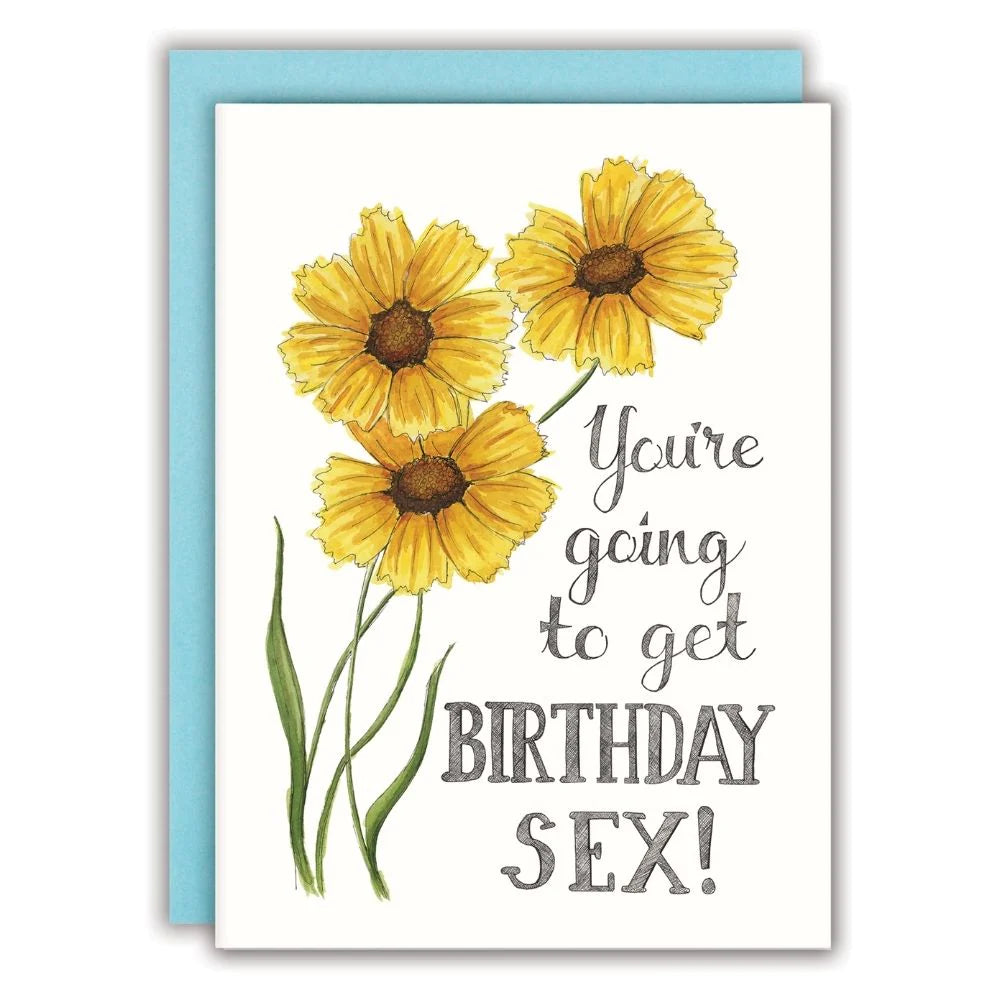 Naughty Florals "Birthday Sex" Card