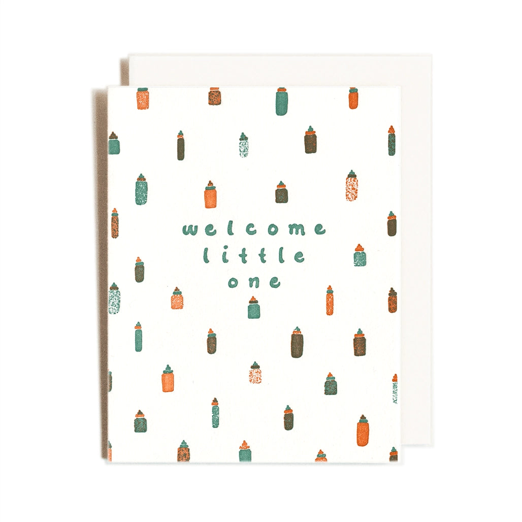 Homework Letterpress | "Welcome Little One" Card