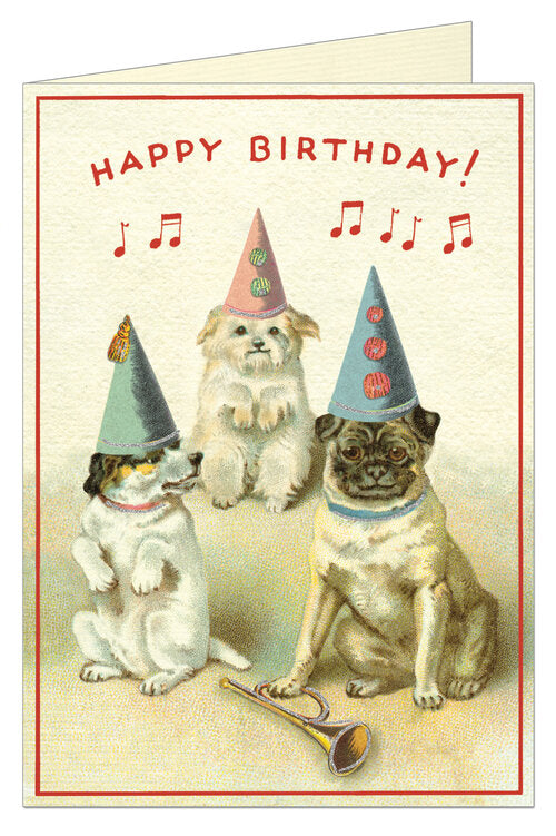 Cavallini "Dogs in Hats" Birthday Card