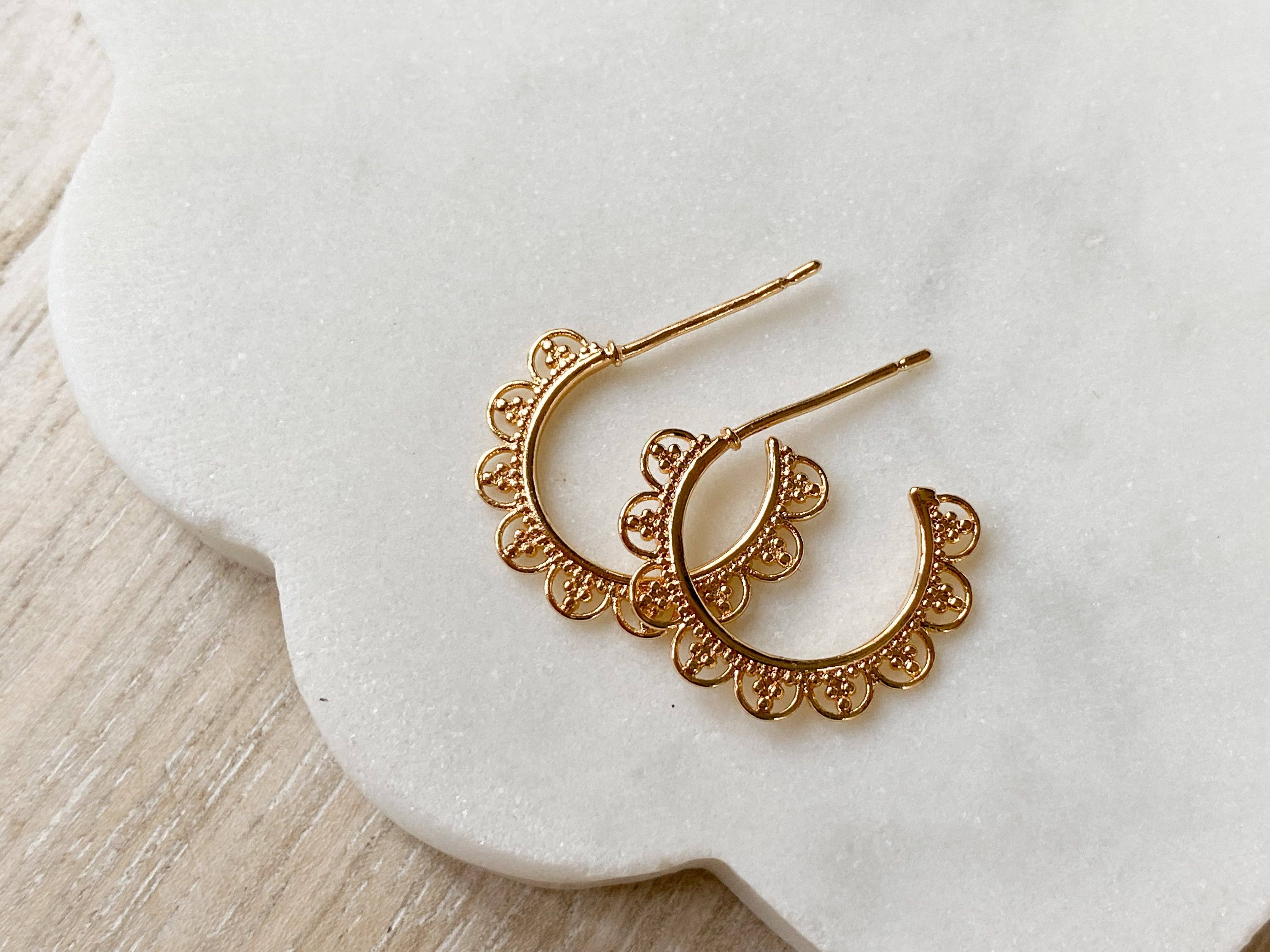 Agaveh Girl Lace Hoops