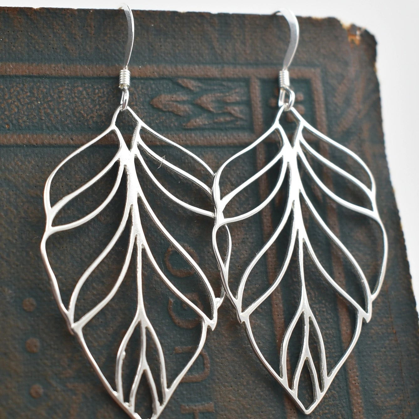 Whitelotus Design | Silver Leaf Earrings
