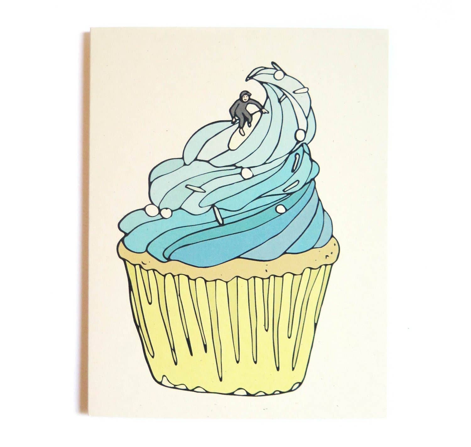 Wild Life Illustration Co. | “Wave Cupcake" Card