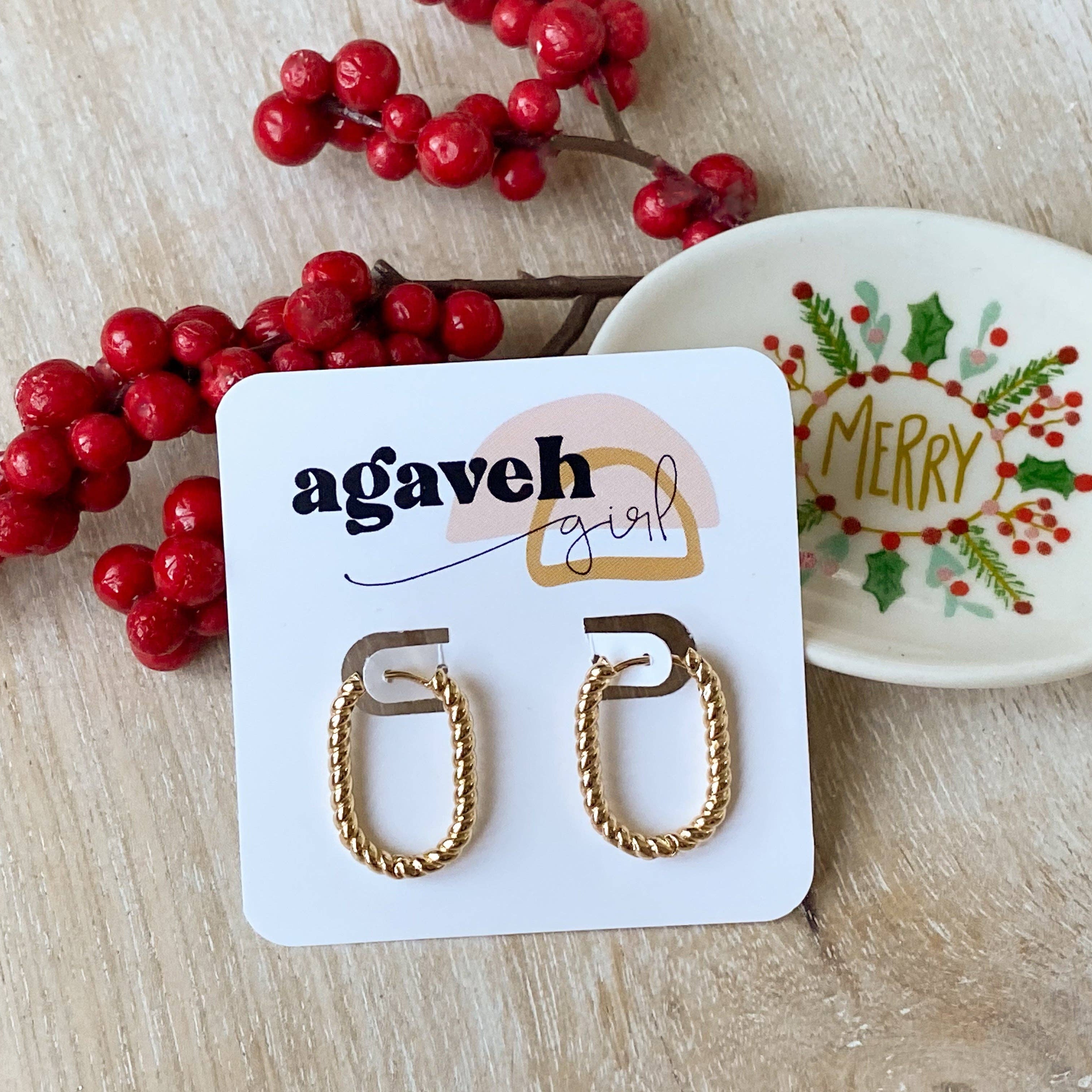 Agaveh Girl | Roped Grande Earrings