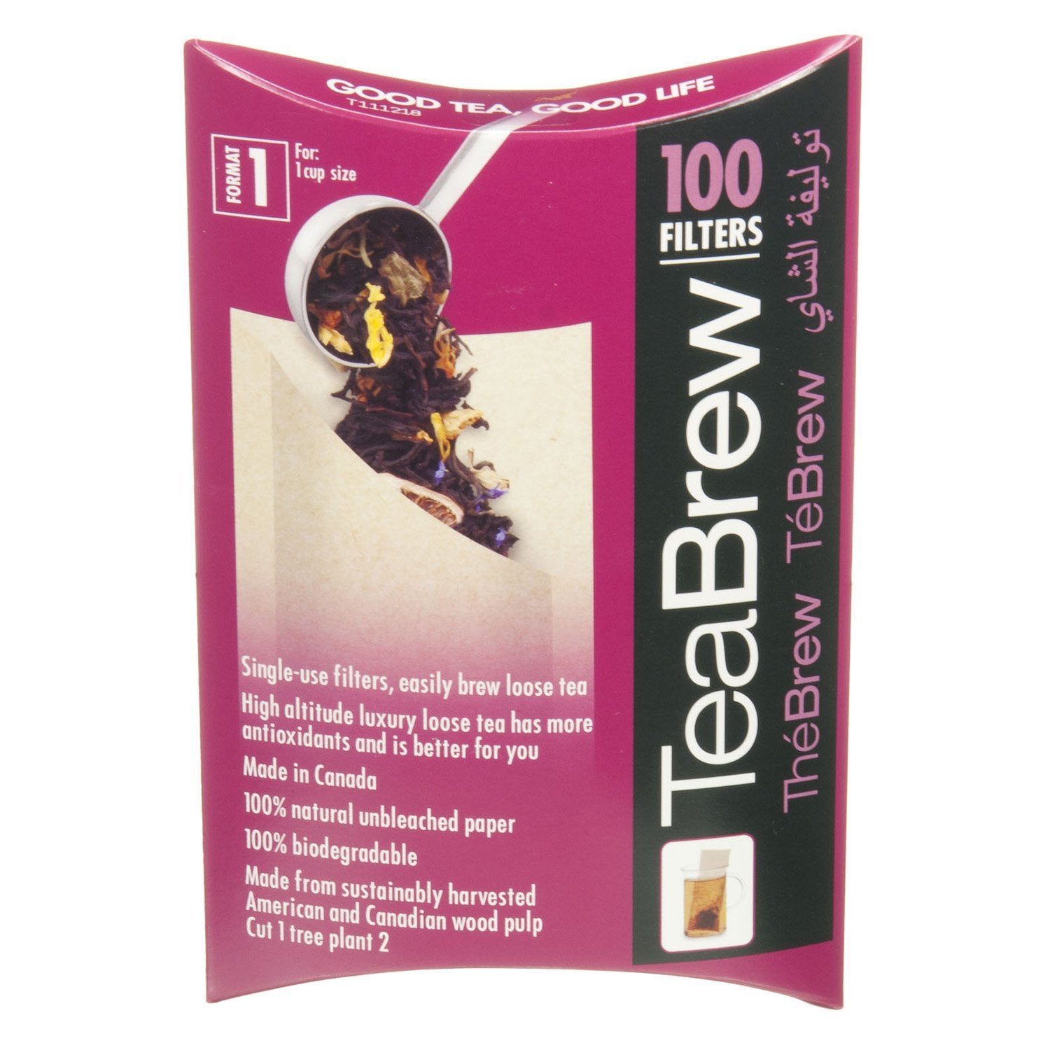 TeaBrew Tea Filters - Pack of 100