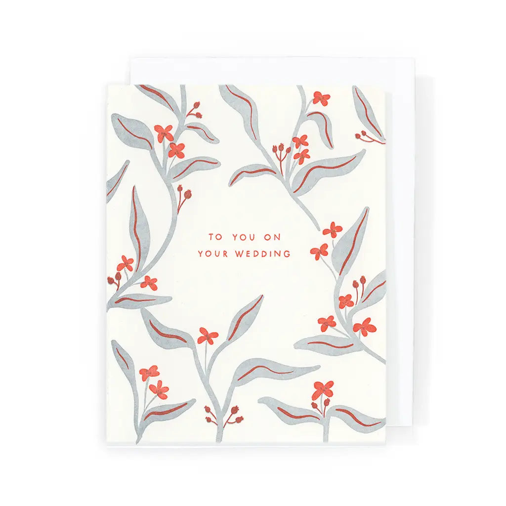 Homework Letterpress | "For You On Your Wedding" Card