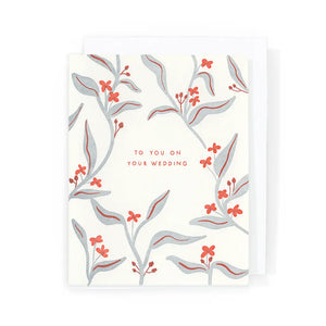 Homework Letterpress | "For You On Your Wedding" Card