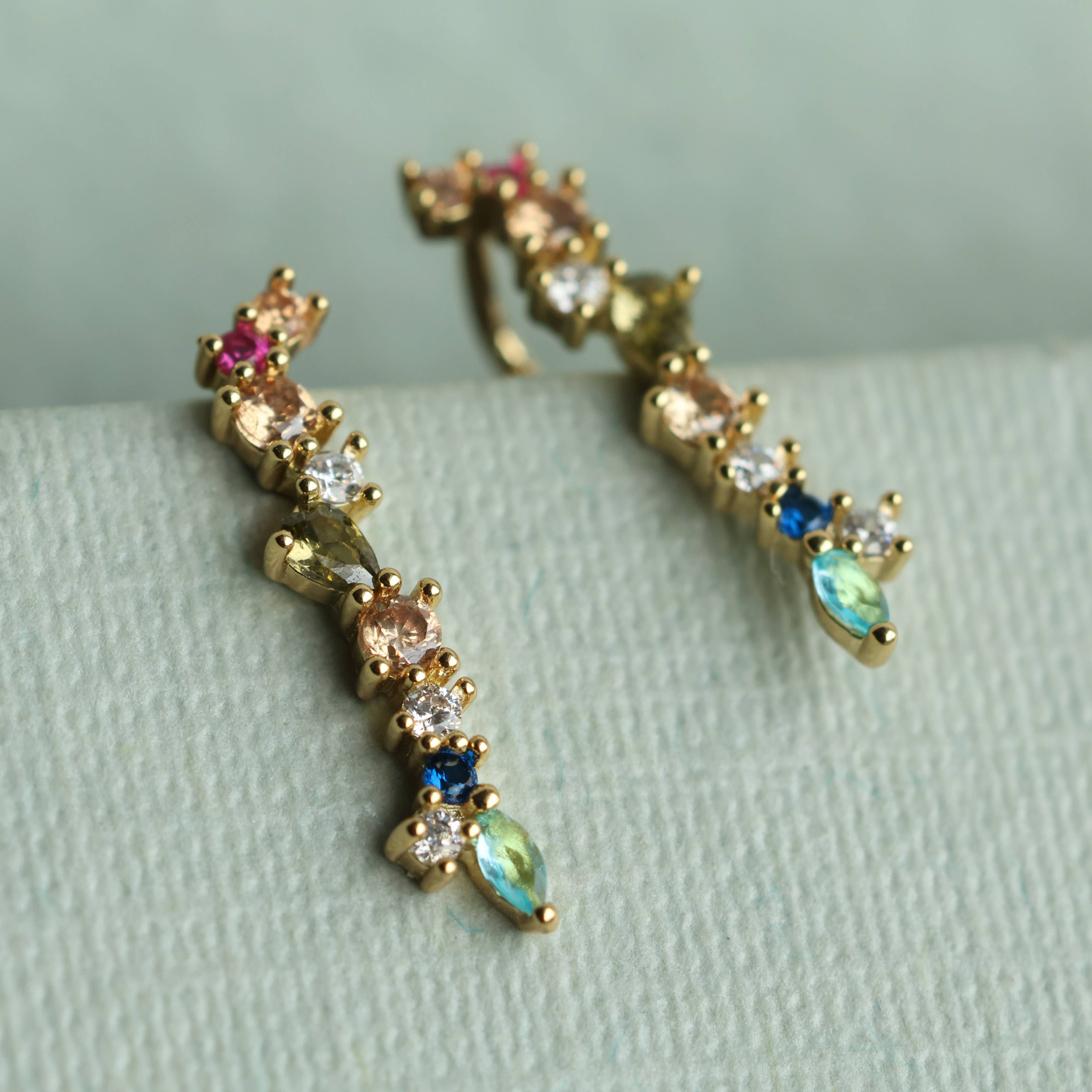 Silk Purse, Sow's Ear "Rainbow" Earrings