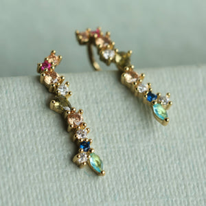 Silk Purse, Sow's Ear "Rainbow" Earrings