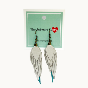 The Salvage Heart | Feather Earrings Small