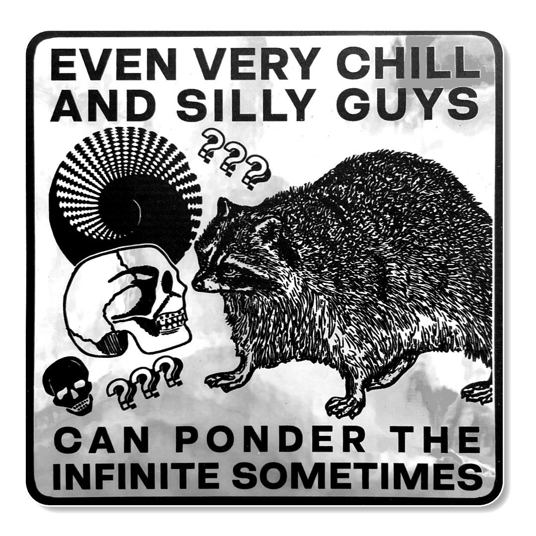 Arcane Bullshit "Ponder the Infinite" Chrome Sticker