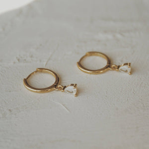 Olive Branch | "Geneva" Huggie Hoops