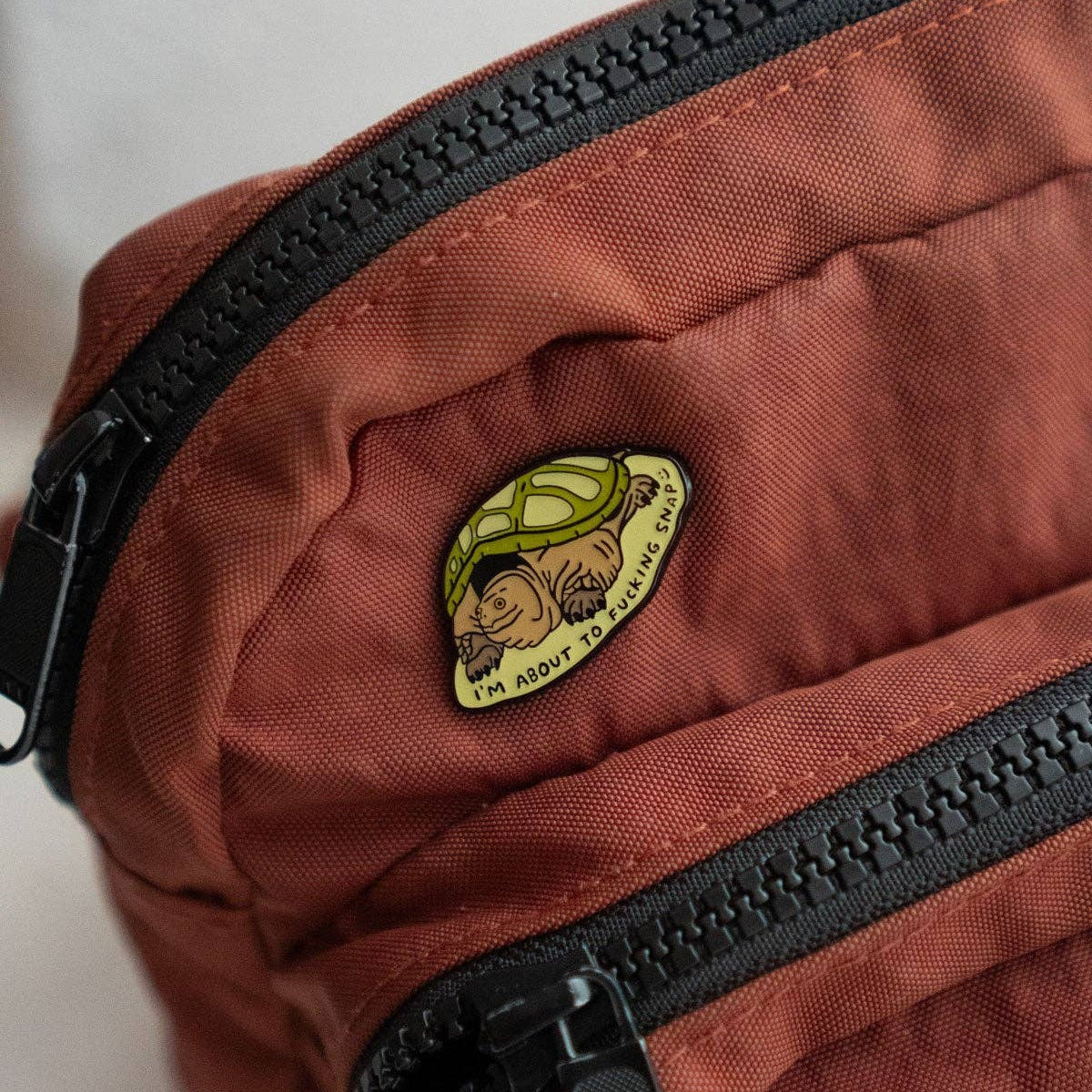 Stay Home Club | "About to Snap" Enamel Pin