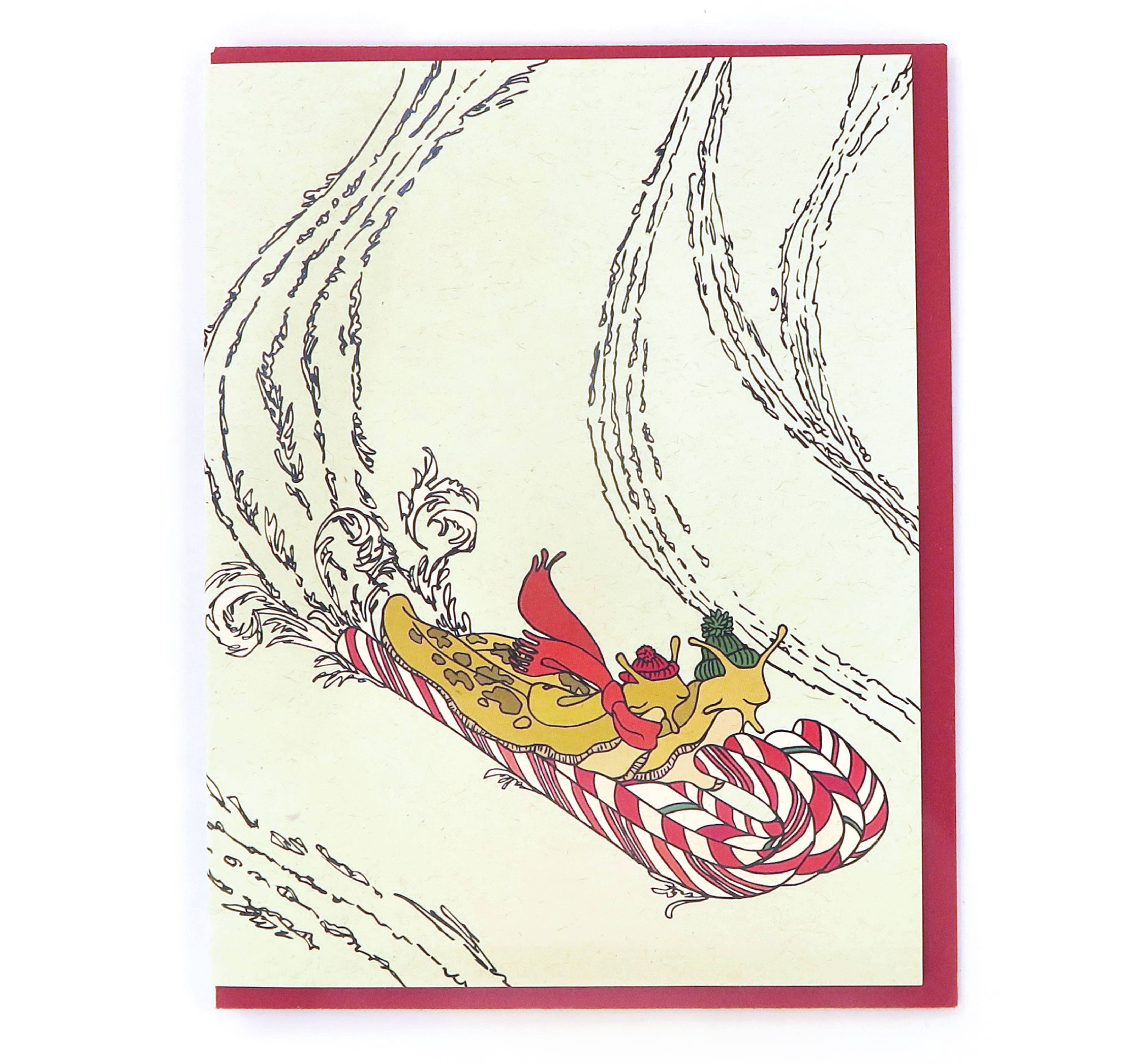Wild Life Illustration Co. | "Holiday Sled Slugs" Card