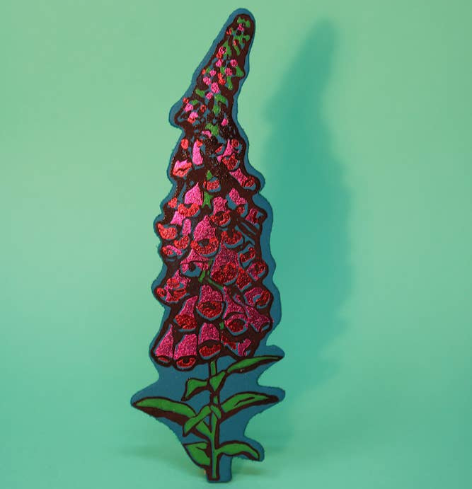 Ark Colour Design | "Flower" Leather Bookmark