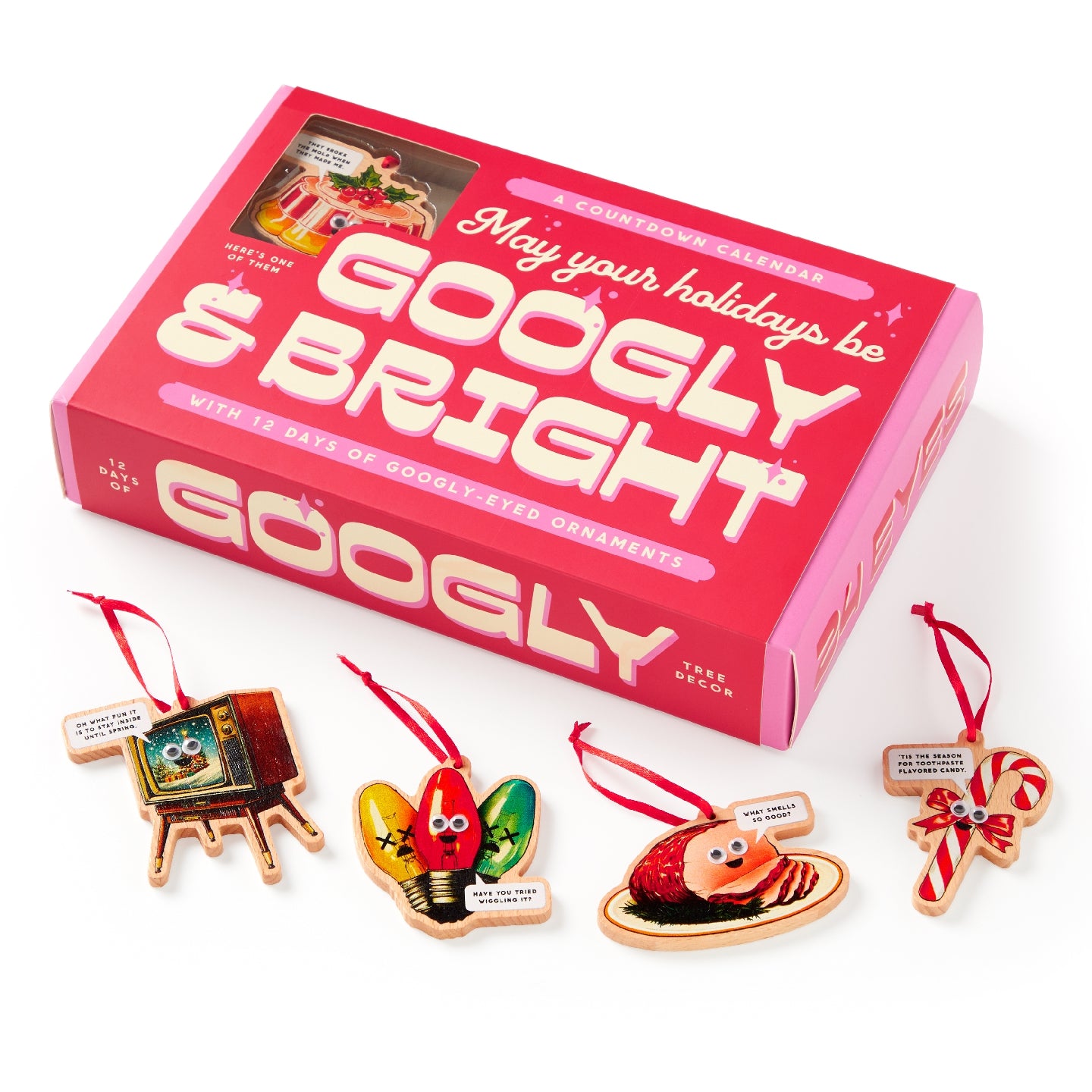 Brass Monkey | Googly & Bright Holiday Ornament Countdown Calendar