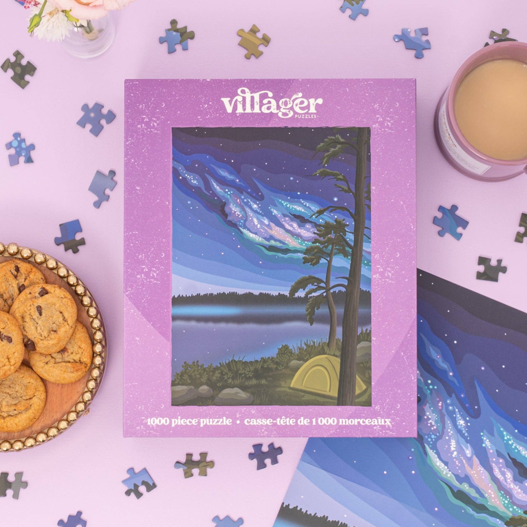 Villager Puzzles | "Northern Camping" 1000-Piece Puzzle
