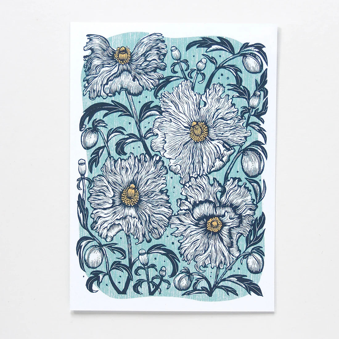 Hawk & Rose Press "Matilija Poppies" Card