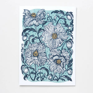 Hawk & Rose Press "Matilija Poppies" Card
