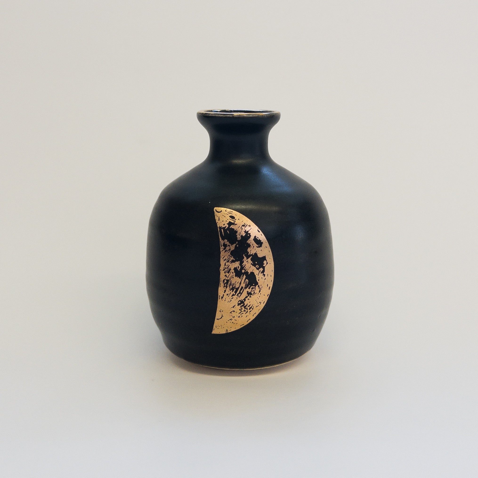 Pottery for Peace | Matte Black Mini Vases