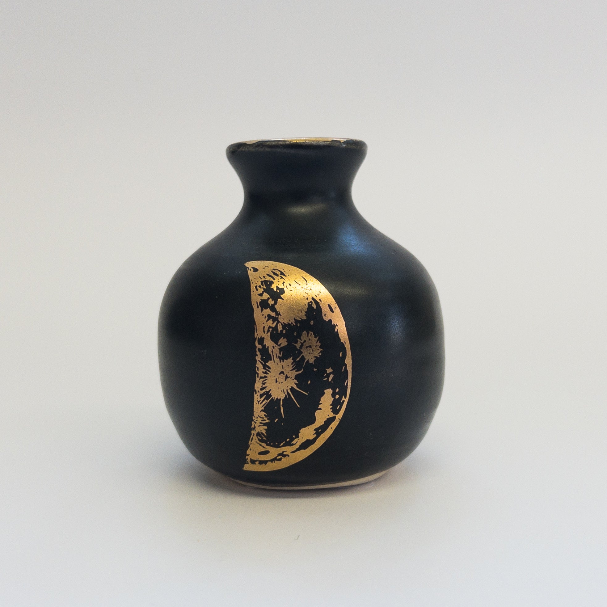 Pottery for Peace | Matte Black Mini Vases
