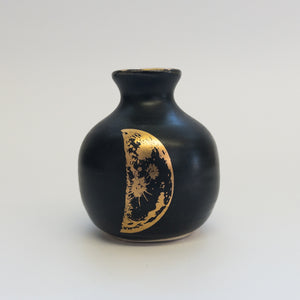 Pottery for Peace | Matte Black Mini Vases