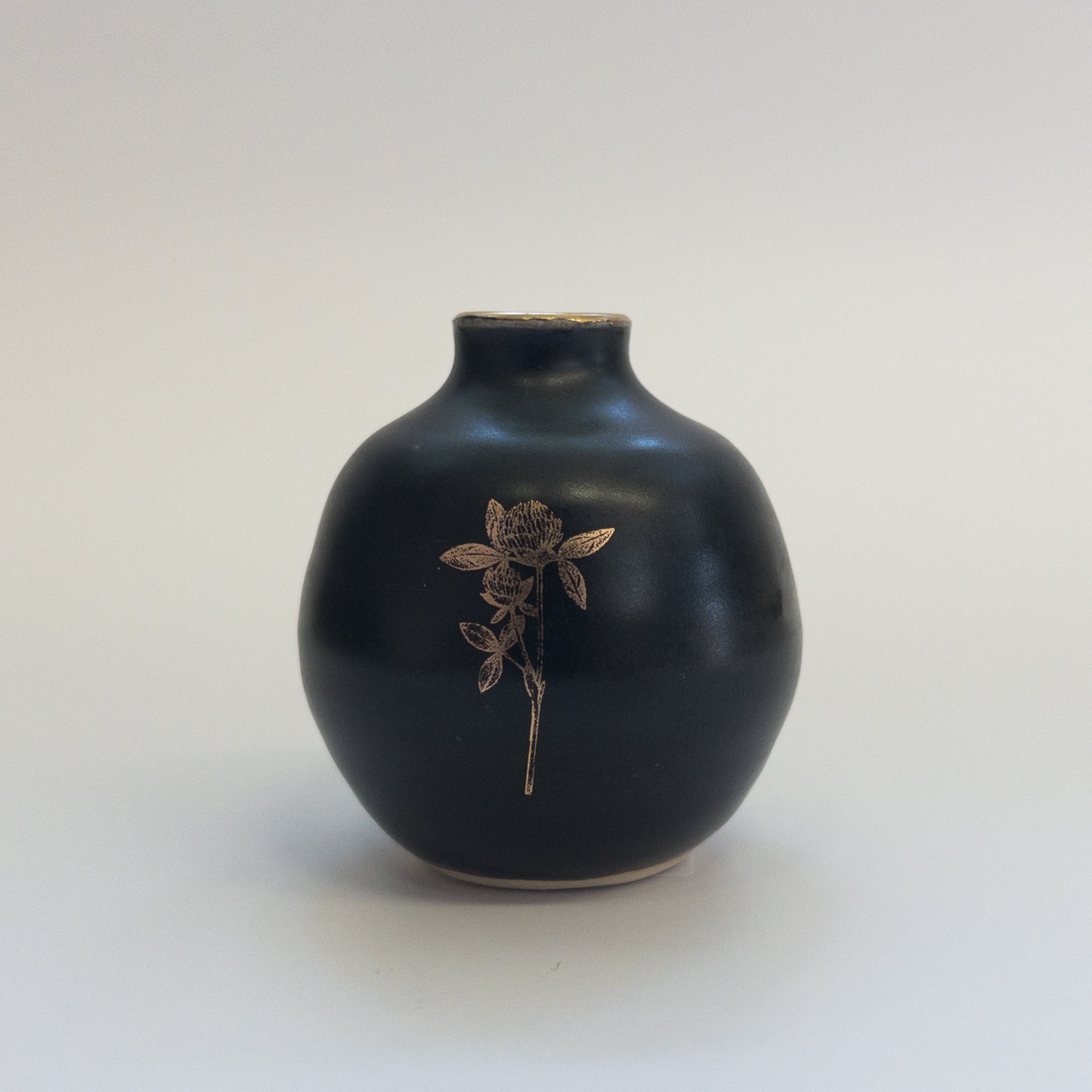 Pottery for Peace | Matte Black Mini Vases