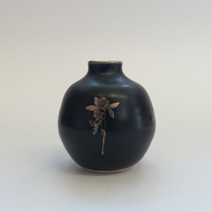 Pottery for Peace | Matte Black Mini Vases