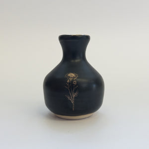 Pottery for Peace | Matte Black Mini Vases