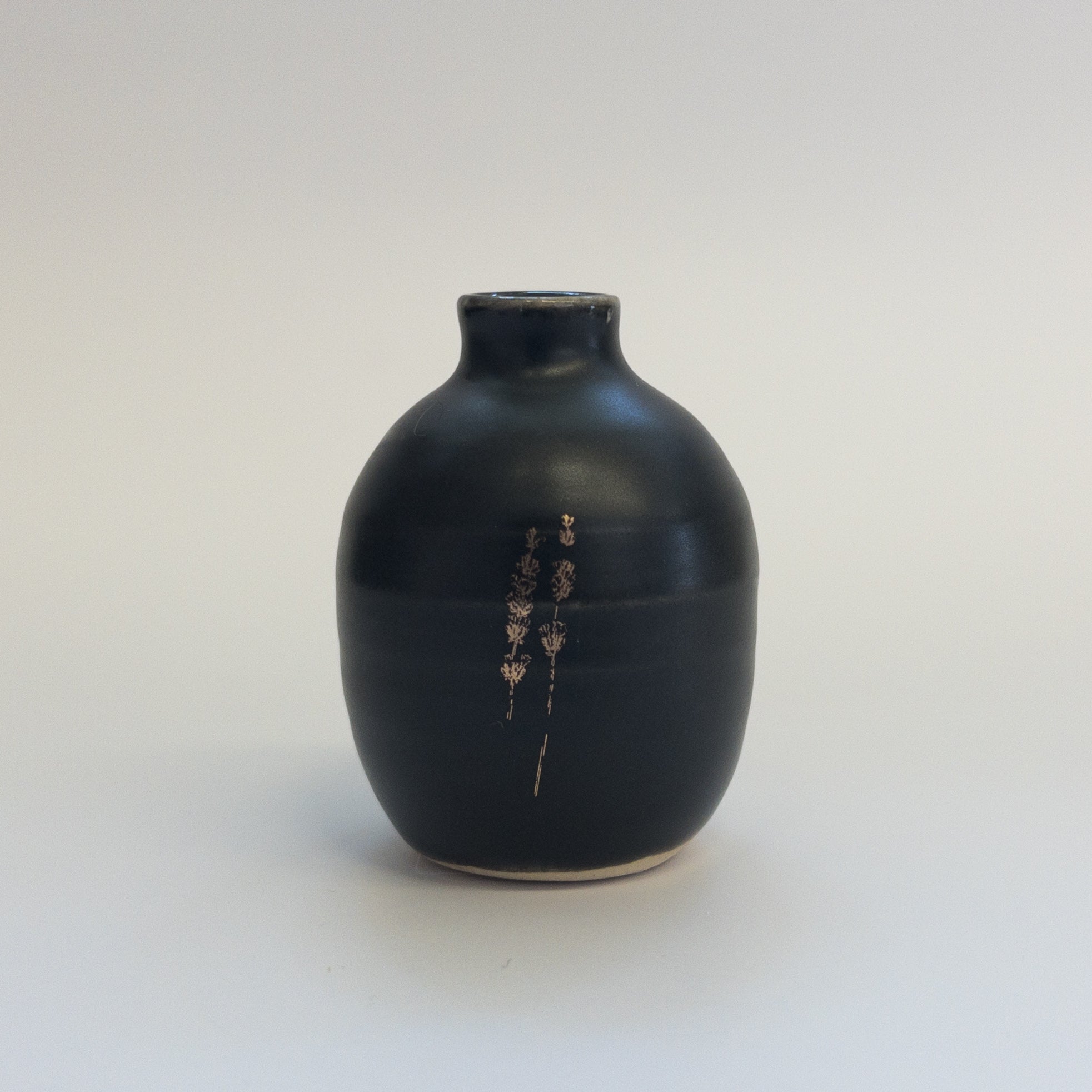 Pottery for Peace | Matte Black Mini Vases