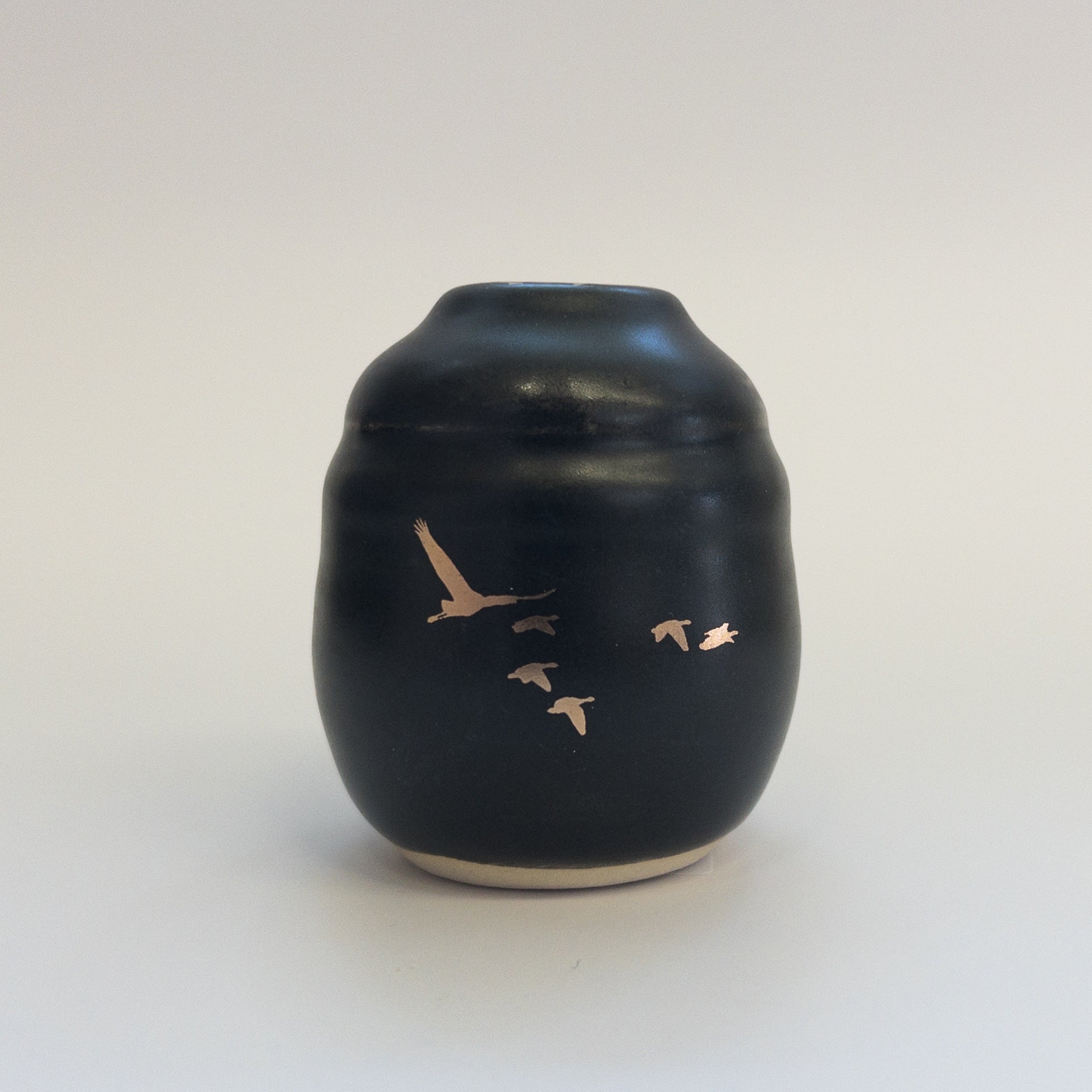 Pottery for Peace | Matte Black Mini Vases
