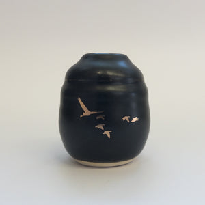 Pottery for Peace | Matte Black Mini Vases