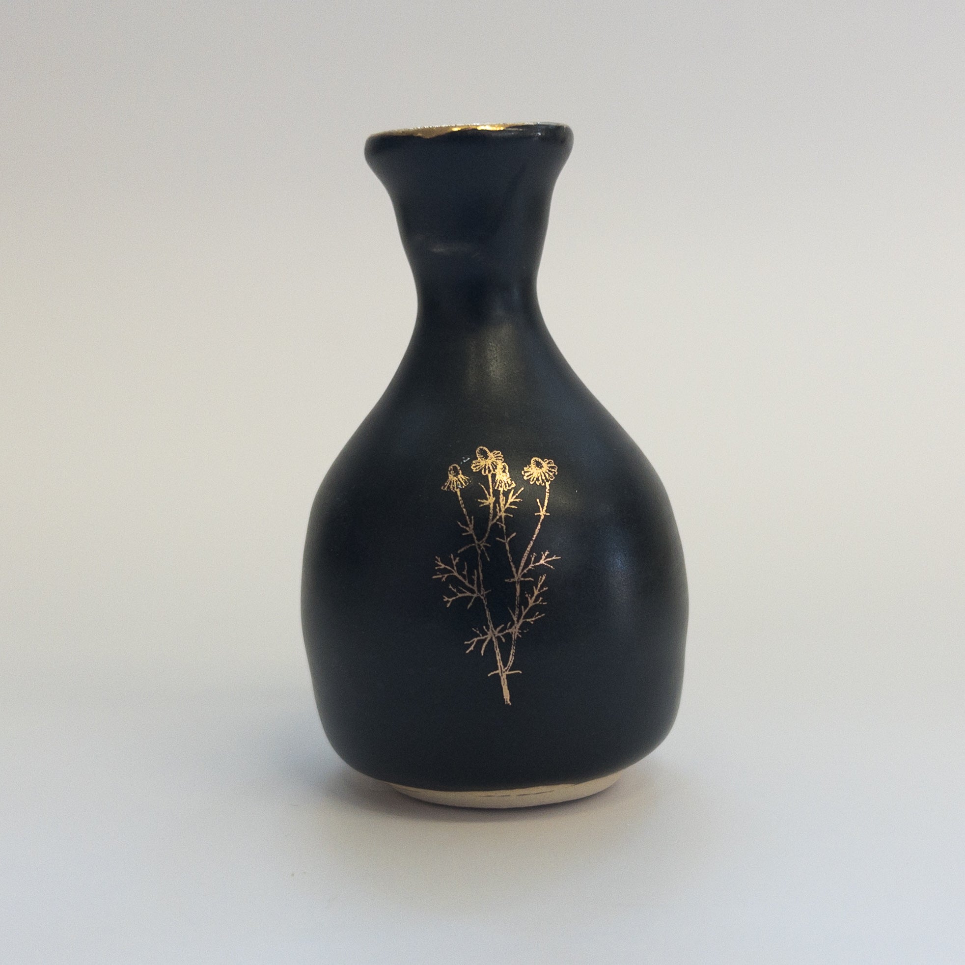 Pottery for Peace | Matte Black Mini Vases