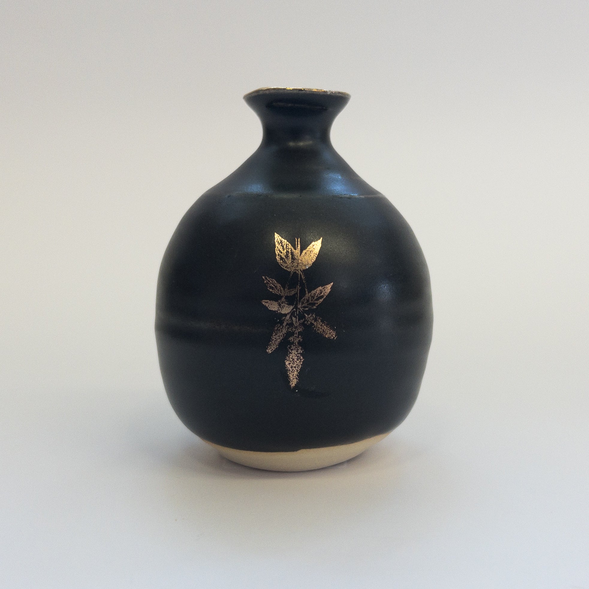 Pottery for Peace | Matte Black Mini Vases