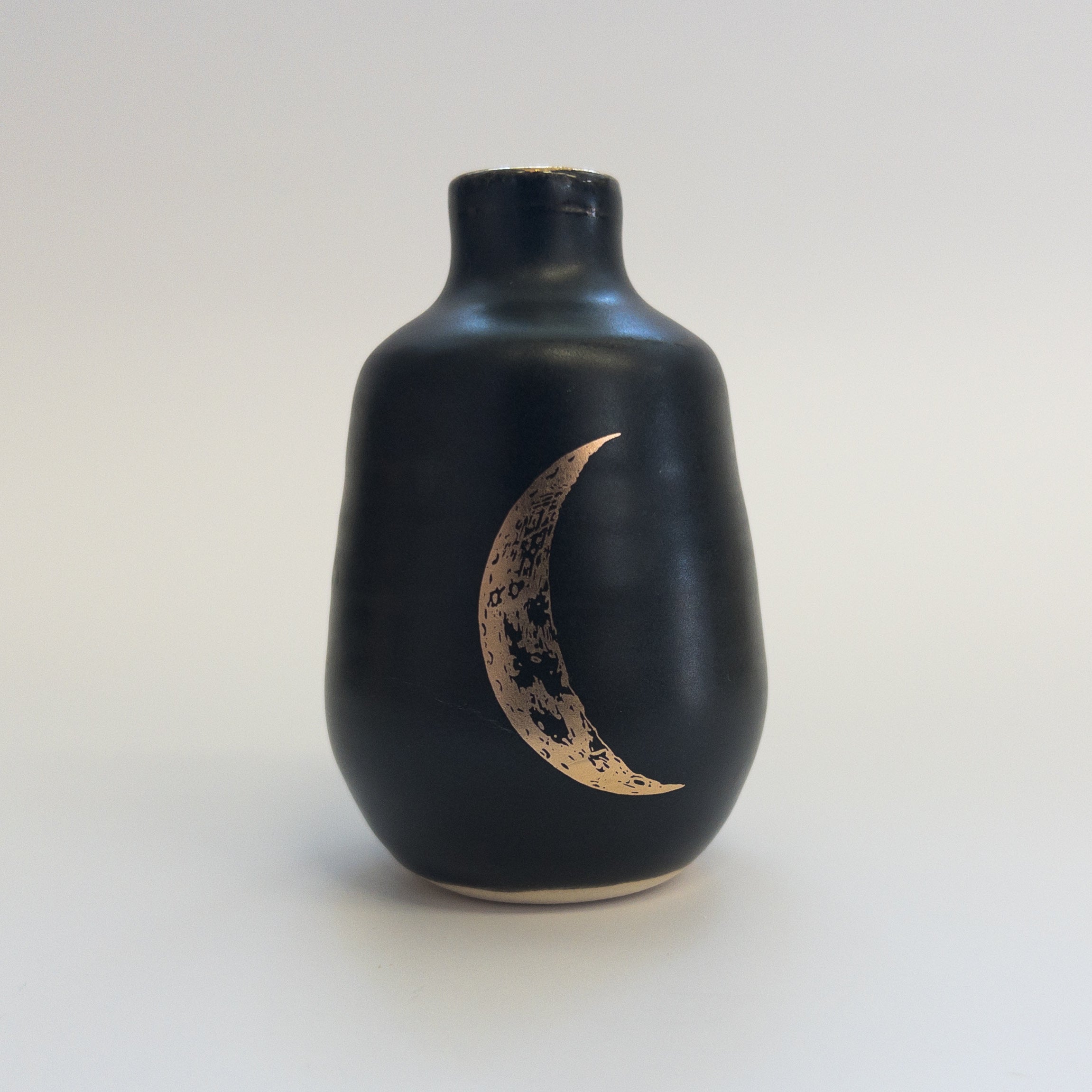 Pottery for Peace | Matte Black Mini Vases